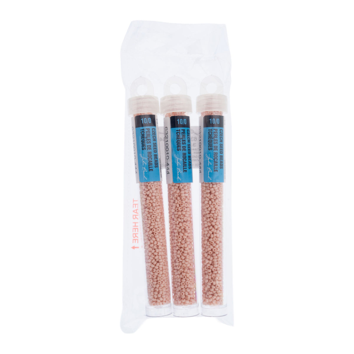 Czech Seed Beads apx. 22g Vial 10/0 Opaque Terra Vista Vintage Rose