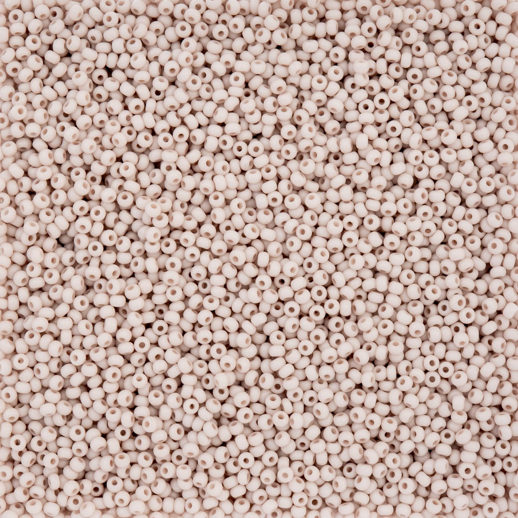 Czech Seed Beads apx. 22g Vial 10/0 Opaque Terra Vista Taupe Rose