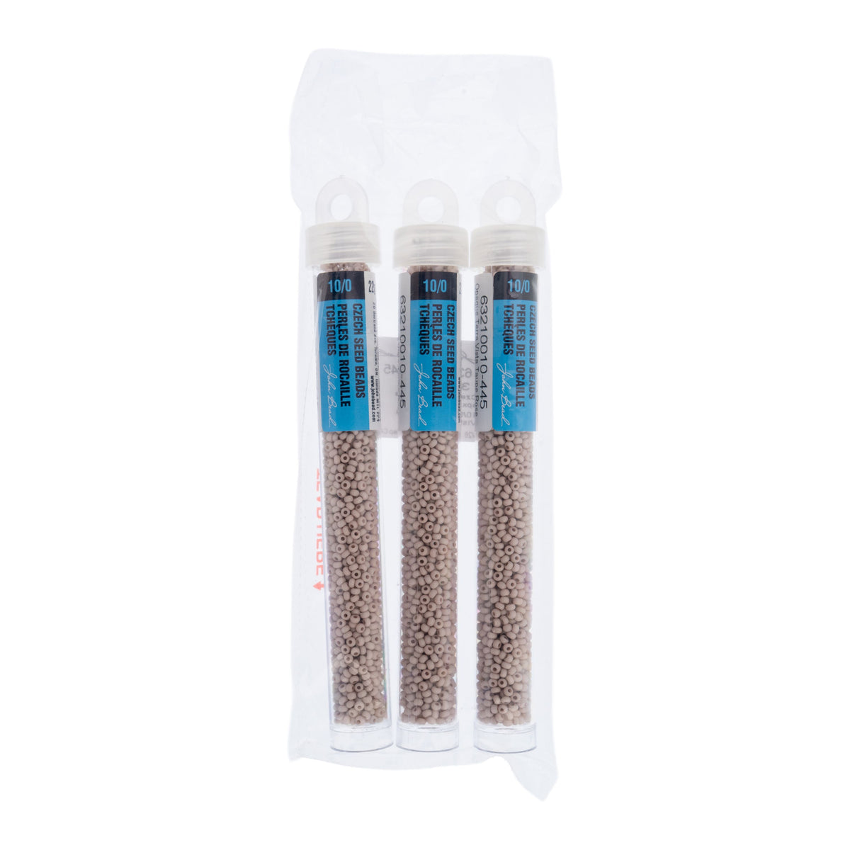 Czech Seed Beads apx. 22g Vial 10/0 Opaque Terra Vista Taupe Rose