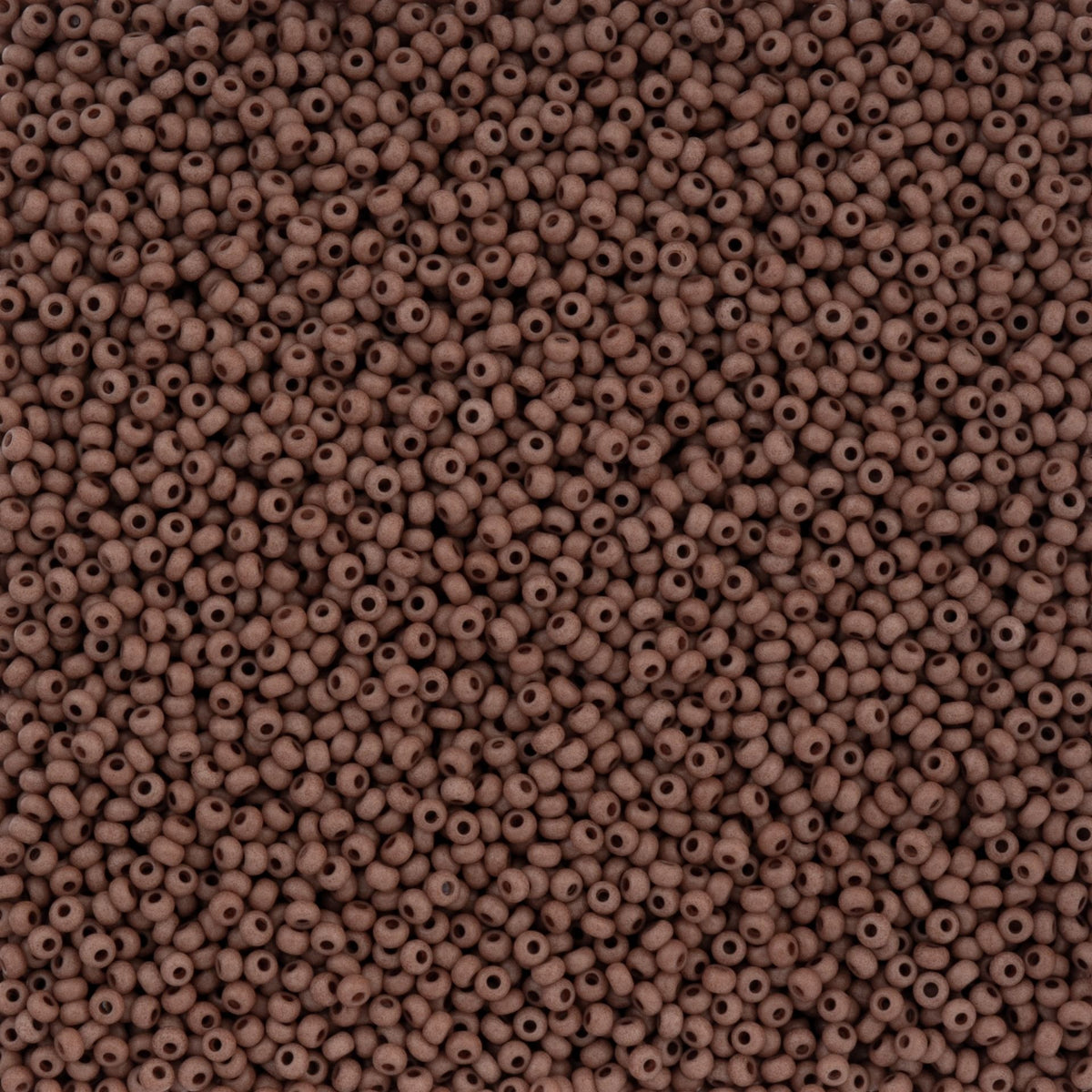Czech Seed Beads apx. 22g Vial 10/0 Opaque Terra Vista Silt Brown