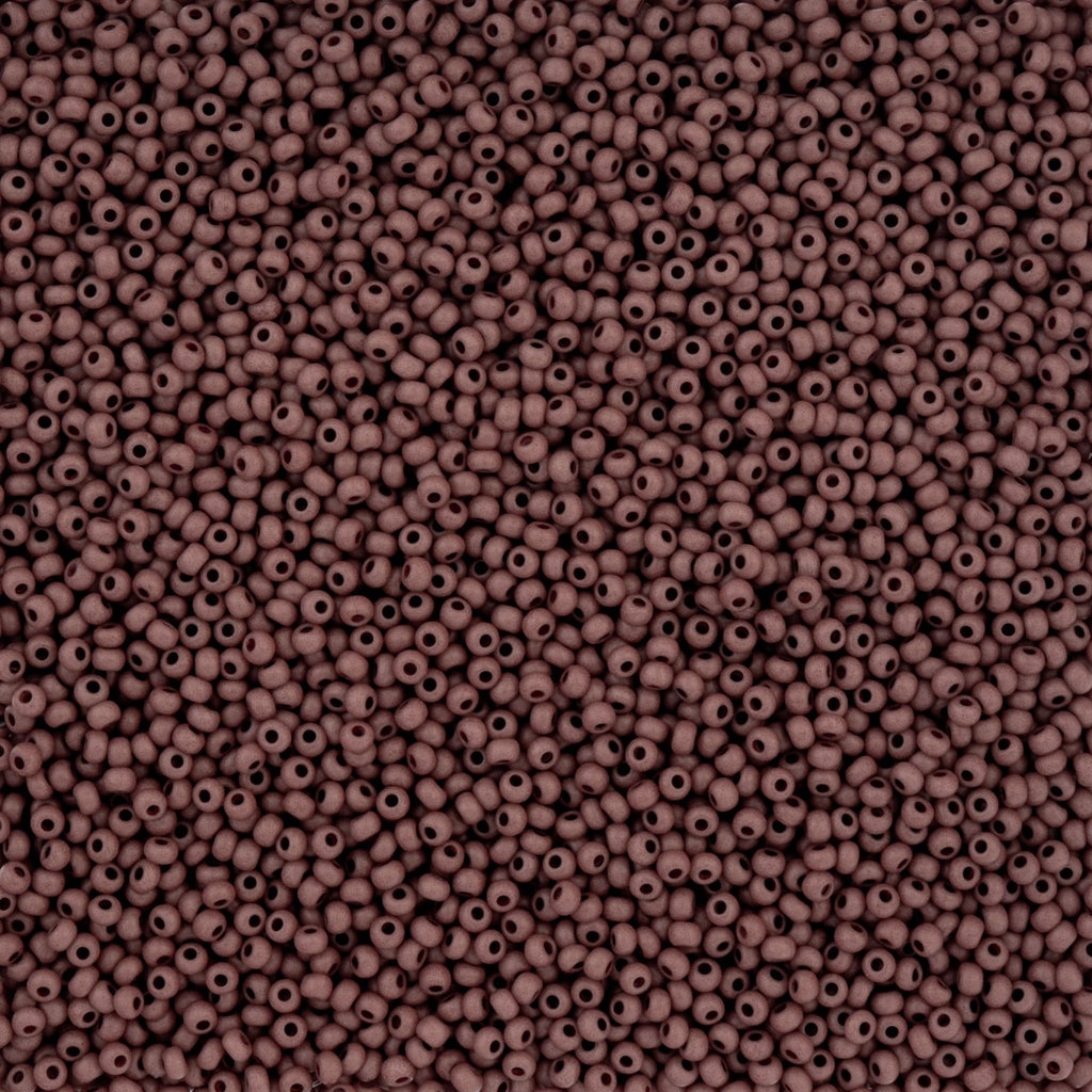 Czech Seed Beads apx. 22g Vial 10/0 Opaque Terra Vista Light Mahogany