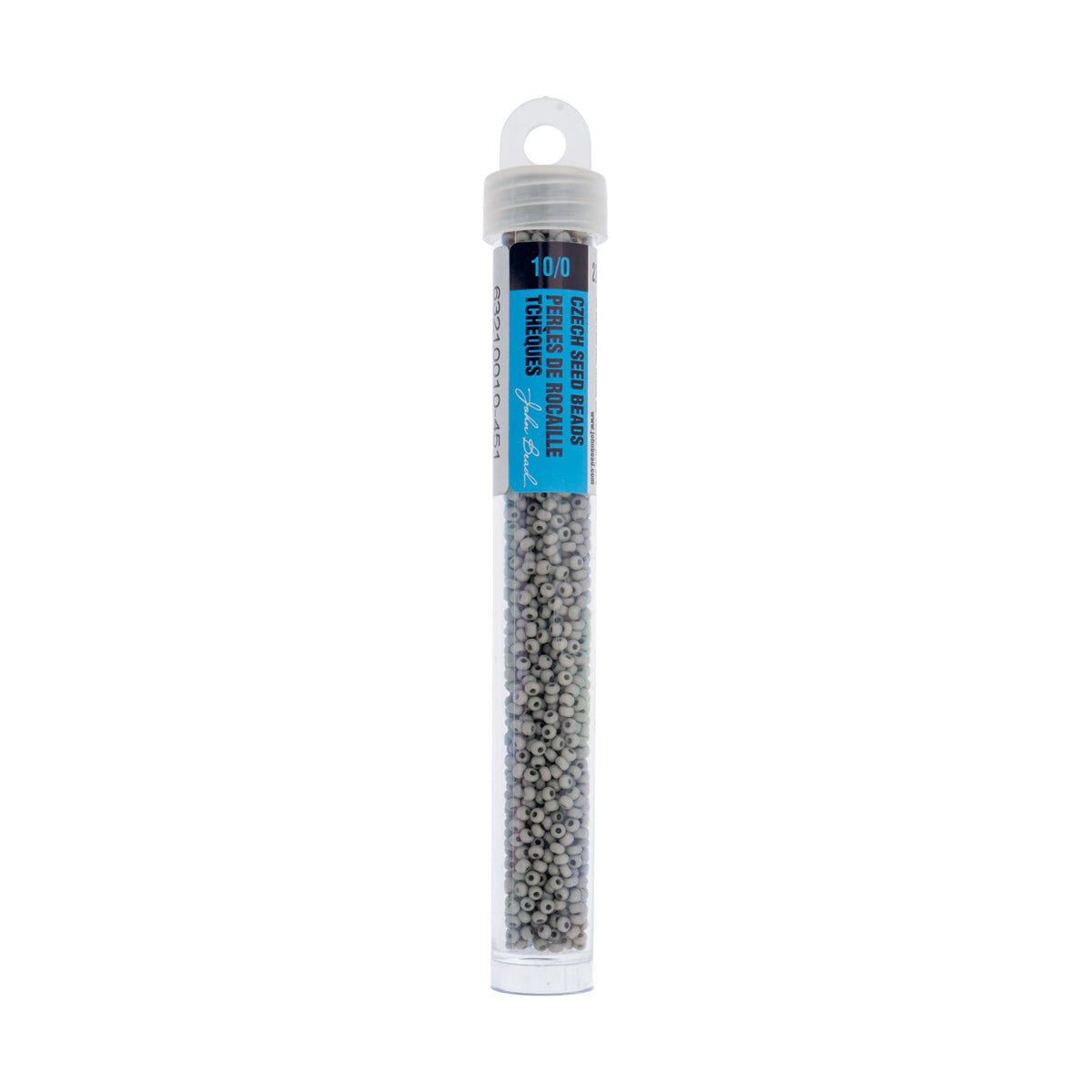 Czech Seed Beads apx. 22g Vial 10/0 Opaque Terra Vista Moonstone