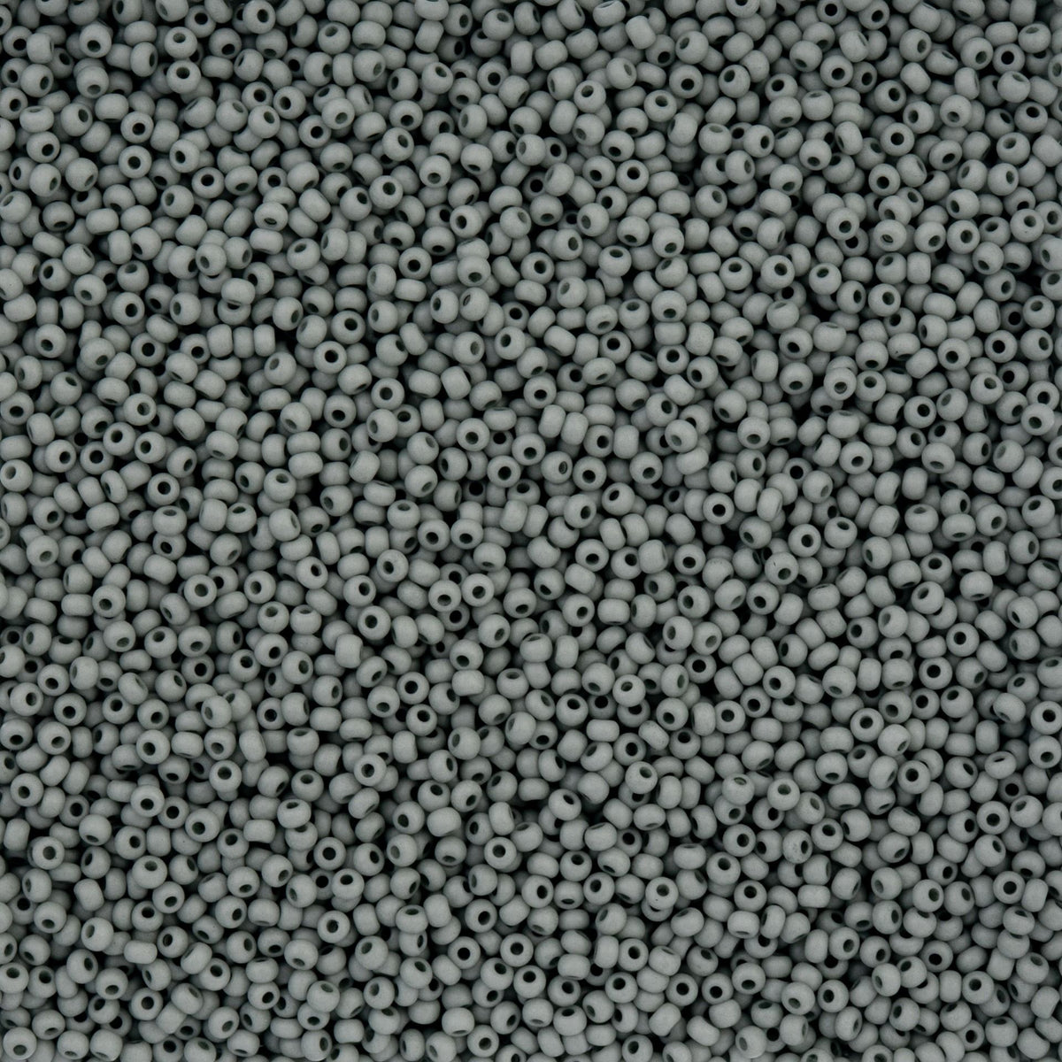 Czech Seed Beads apx. 22g Vial 10/0 Opaque Terra Vista Whispering Grey