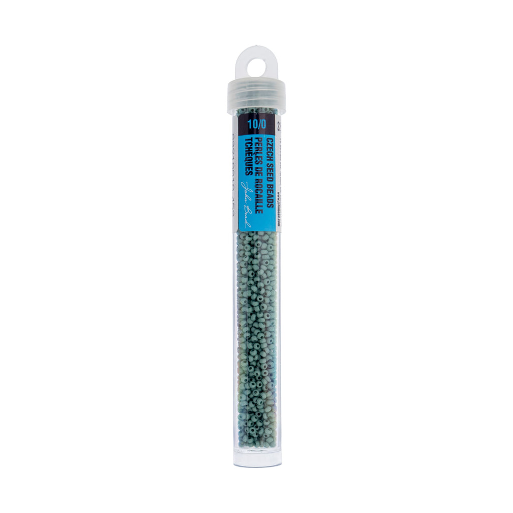 Czech Seed Beads apx. 22g Vial 10/0 Opaque Terra Vista Soft Thyme