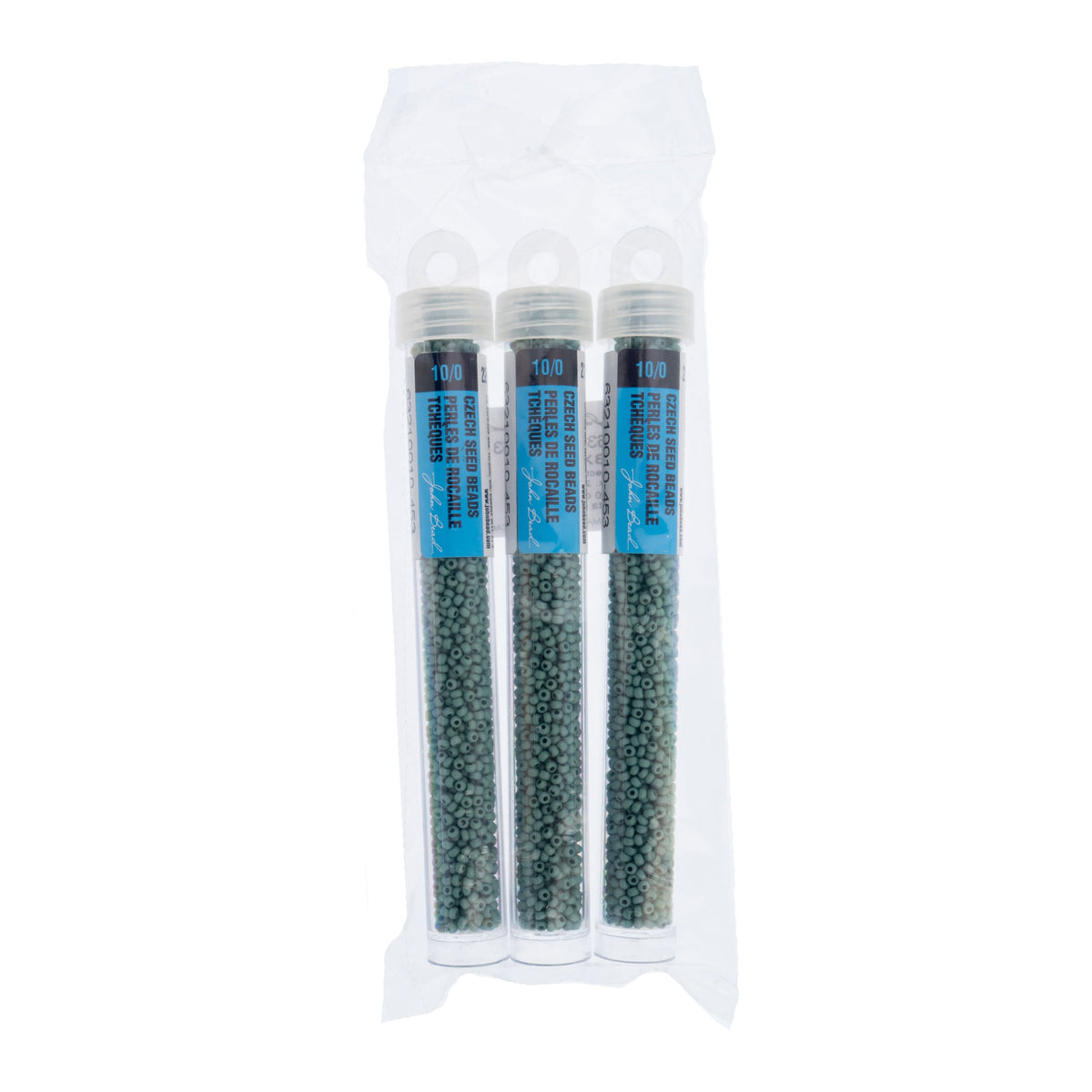 Czech Seed Beads apx. 22g Vial 10/0 Opaque Terra Vista Soft Thyme