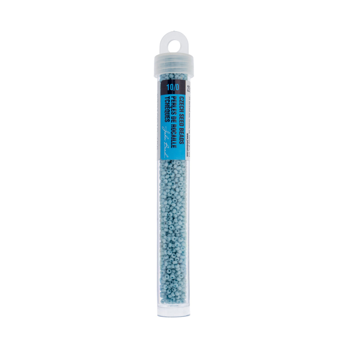 Czech Seed Beads apx. 22g Vial 10/0 Opaque Terra Vista Silent Blue