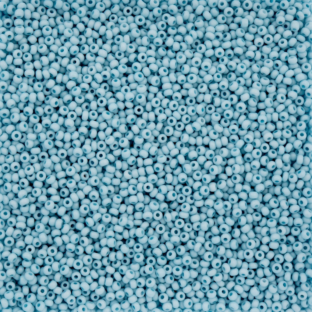 Czech Seed Beads apx. 22g Vial 10/0 Opaque Terra Vista Silent Blue