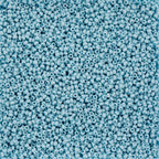 Czech Seed Beads apx. 22g Vial 10/0 Opaque Terra Vista Silent Blue