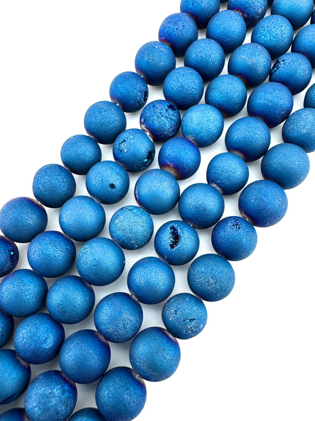 Blurple Druzy Beads Available in 6mm, 8mm Sizes