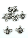16mm Tea-Pot Charm Rhodium