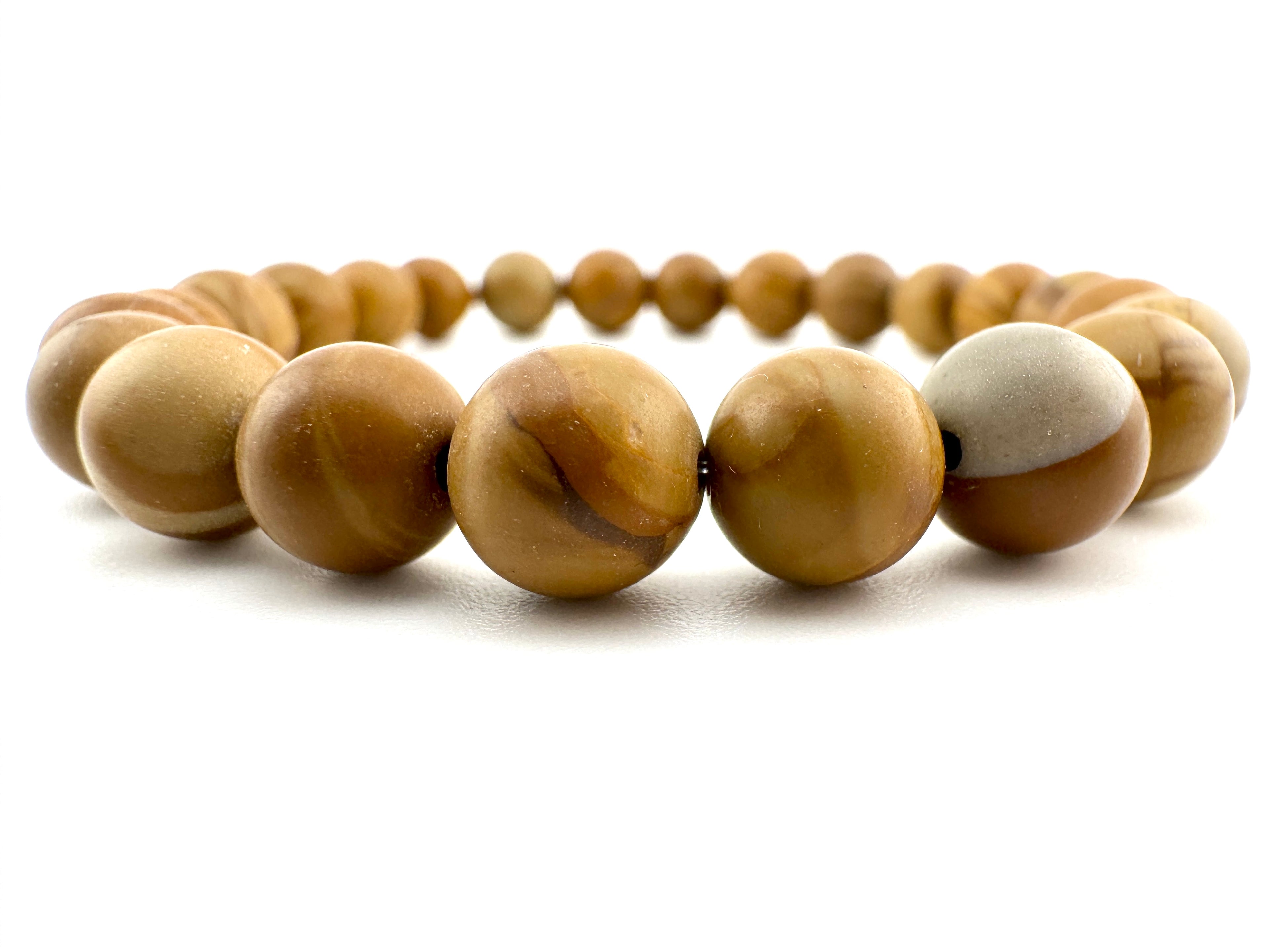 Light Brown Petrified Wood Beads Available in 6mm, 8mm, 10mm Sizes