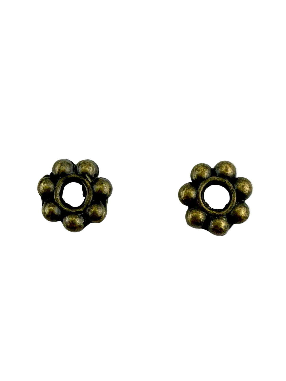 1.5x6mm Daisy Spacer Antique Brass