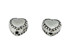 7x4.5mm Heart Spacer Rhodium