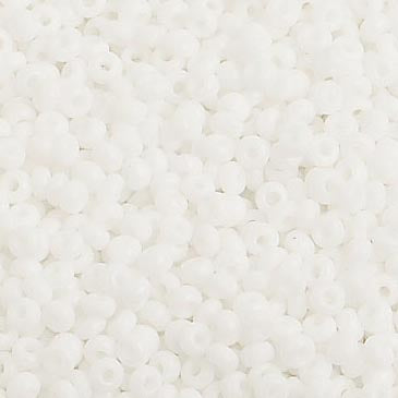 Czech Seed Beads 10/0 Opaque White 250g Bag