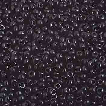 Czech Seed Beads 10/0 Opaque Black 250g Bag