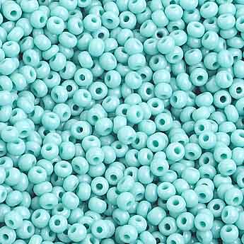 Czech Seed Beads 10/0 Opaque Turquoise 250g Bag