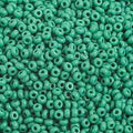 Czech Seed Beads 10/0 Opaque Medium Dark Green 250g Bag
