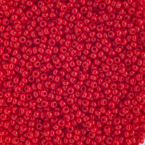 Czech Seed Beads 10/0 Opaque Medium Red 250g Bag