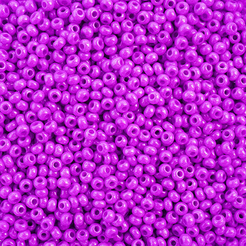 Czech Seed Beads 10/0 Opaque Dyed Lilac 250g Bag