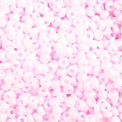 Czech Seed Beads 10/0 Opaque Dyed Pink 250g