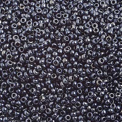 Czech Seed Beads 10/0 Metallic Gunmetal 250g
