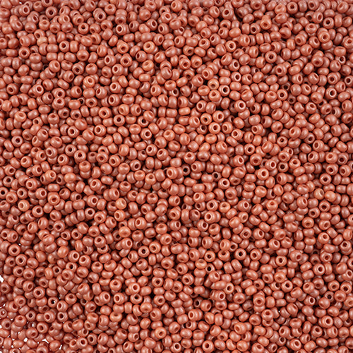 Czech Seed Beads 10/0 PermaLux Dyed Chalk Light Brown 22g Vial