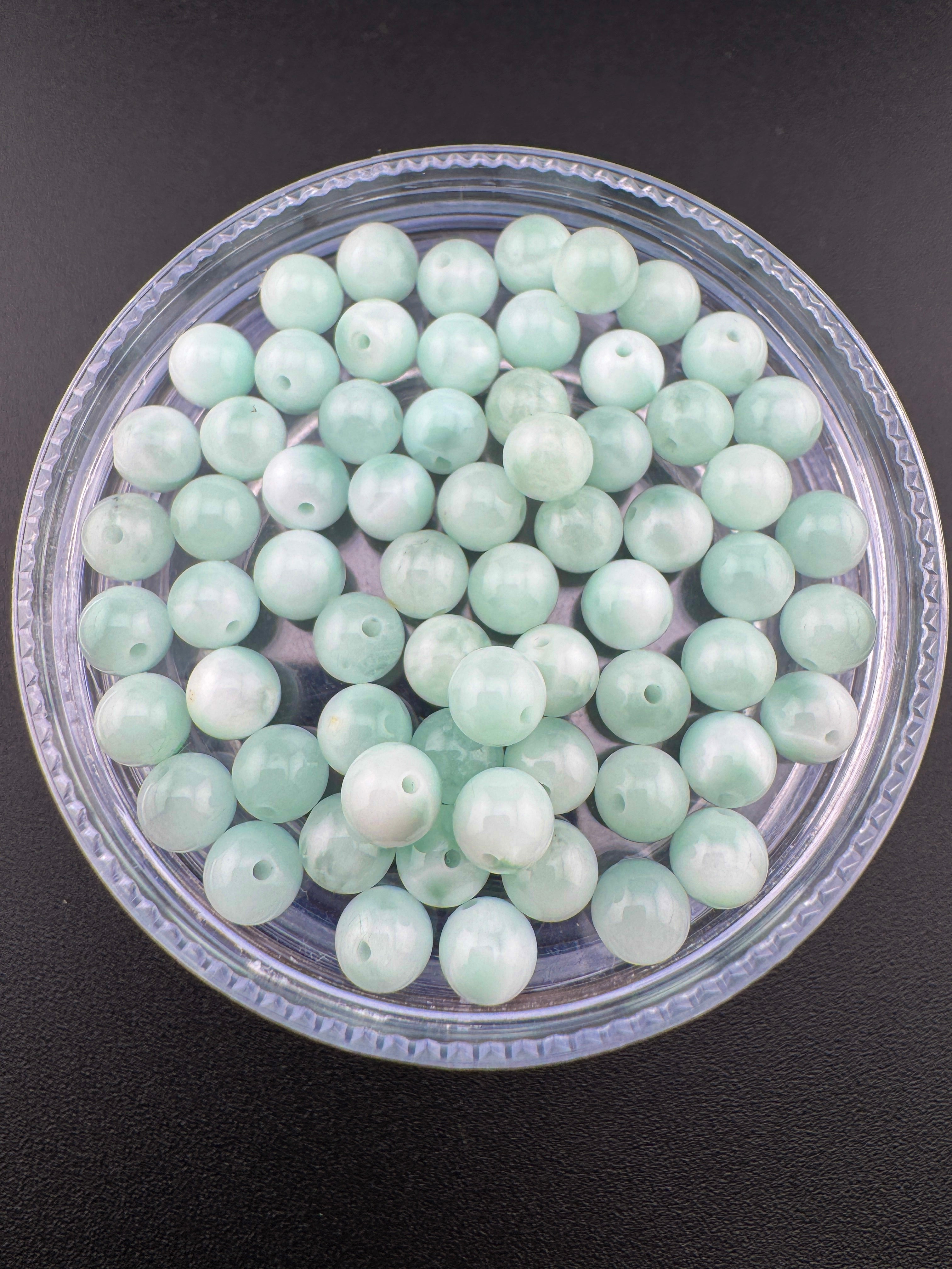 Green Angelite Beads Available in 6mm, 8mm Sizes