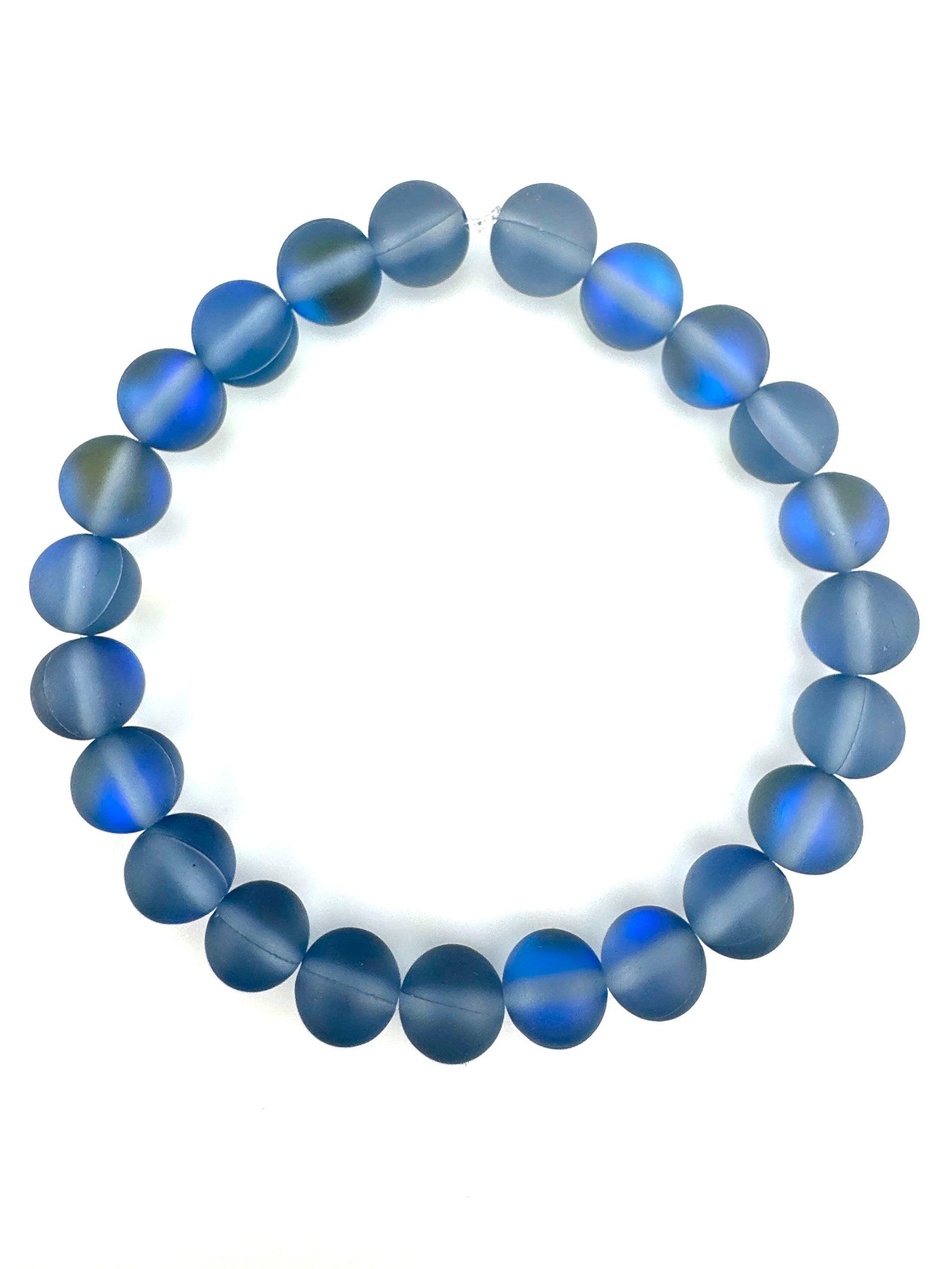 Black Matte Moon Light Qz Beads Available in 6mm, 8mm Sizes