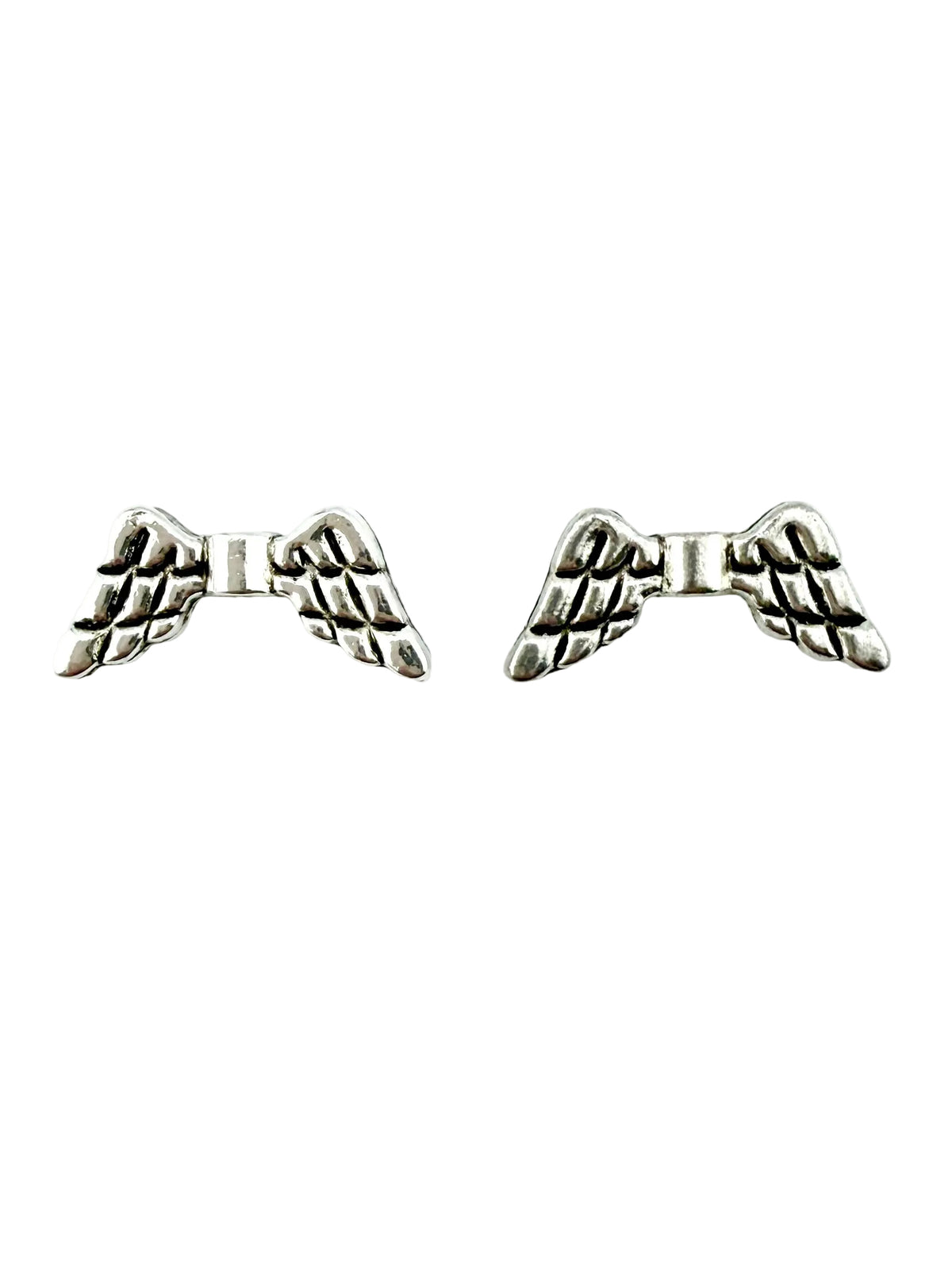3x9mm Angel Wing Spacer Bead Rhodium