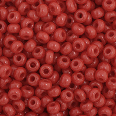 Czech Seed Bead 11/0 Opaque Dark Red 250g