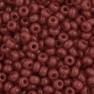 Czech Seed Bead 11/0 Vial Opaque Cranberry