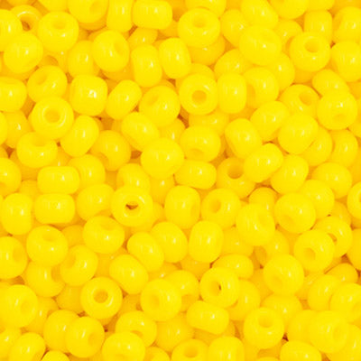 Czech Seed Bead 11/0 Opaque Lemon Yellow 250g Bag