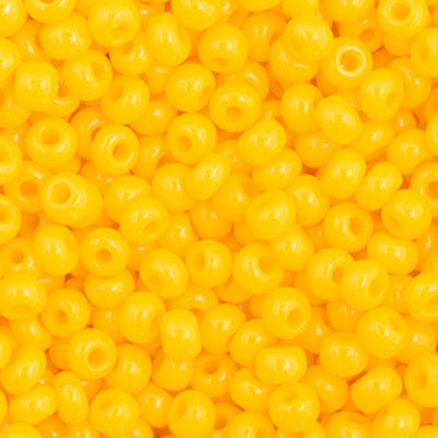 Czech Seed Bead 11/0 Opaque Golden Yellow 250g Bag