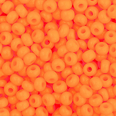 Czech Seed Bead 11/0 Vial Opaque Light Orange