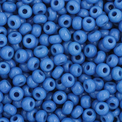 Czech Seed Bead 11/0 Opaque Medium Blue 250g Bag