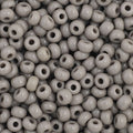 Czech Seed Bead 11/0 Opaque Grey Strung Hank
