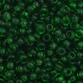 Czech Seed Bead 11/0 Vial Transparent Medium Green