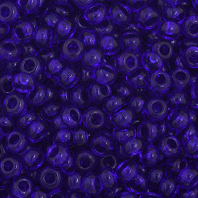 Czech Seed Bead 11/0 Vial Transparent Royal Blue