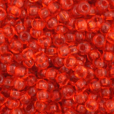 Czech Seed Bead 11/0 Vial Transparent Orange