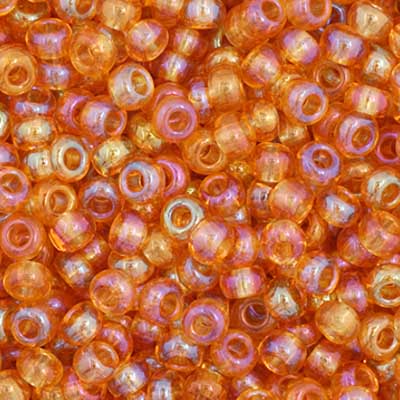 Czech Seed Bead 11/0 Vial Transparent Topaz AB