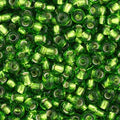 Czech Seed Bead 11/0 Chartreuse Silver Lined