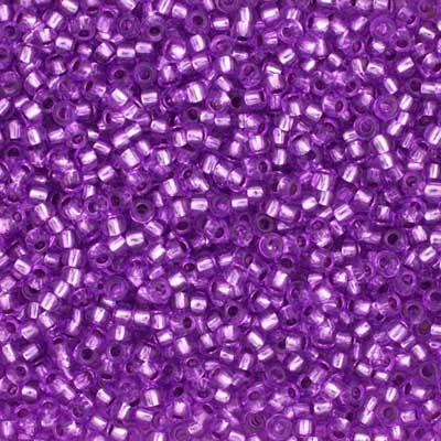 Czech Seed Bead 11/0 Pink Dyed Silver Lined 250g Bag
