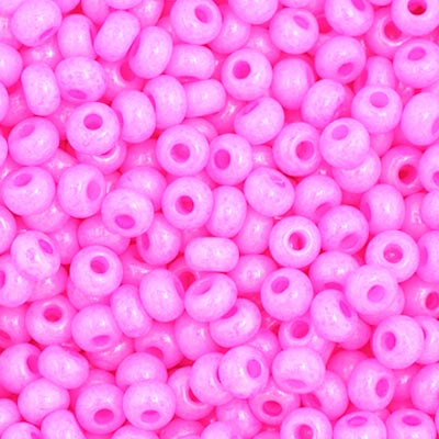 Czech Seed Bead 11/0 Opaque Rose Dyed 250g Bag