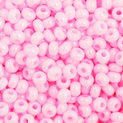 Czech Seed Bead 11/0 Vial Opaque Dyed Pink
