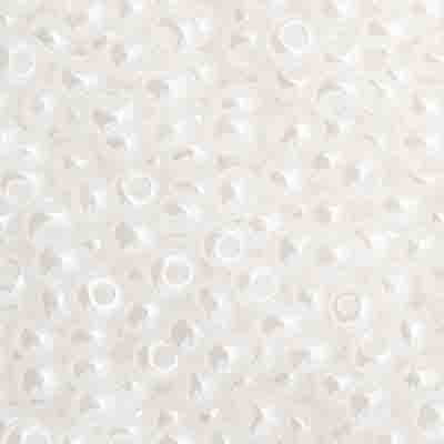 Czech Seed Bead 11/0 Opaque Dyed White Pearl Strung 500g Strung
