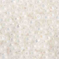 Czech Seed Bead 11/0 Opaque White AB Pearl 250g Bag