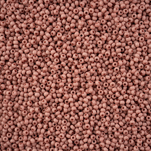 Czech Seed Bead 11/0 Opaque Pink Dyed Solgel 250g Bag