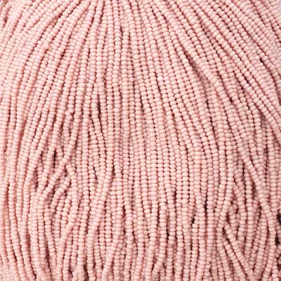 Czech Seed Bead 11/0 Opaque Pink Dyed Solgel