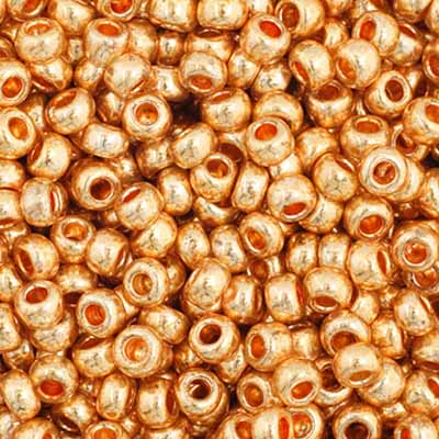 Czech Seed Bead 11/0 Vial Metallic Gold