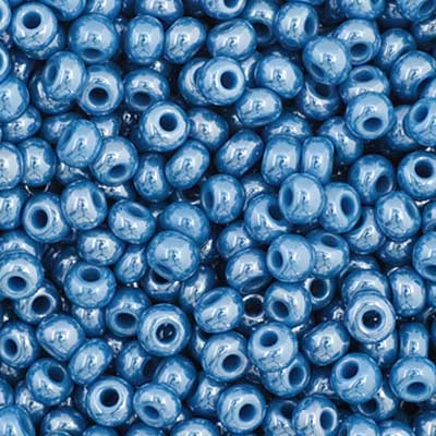 Czech Seed Bead 11/0 Vial Opaque Dark Blue Luster
